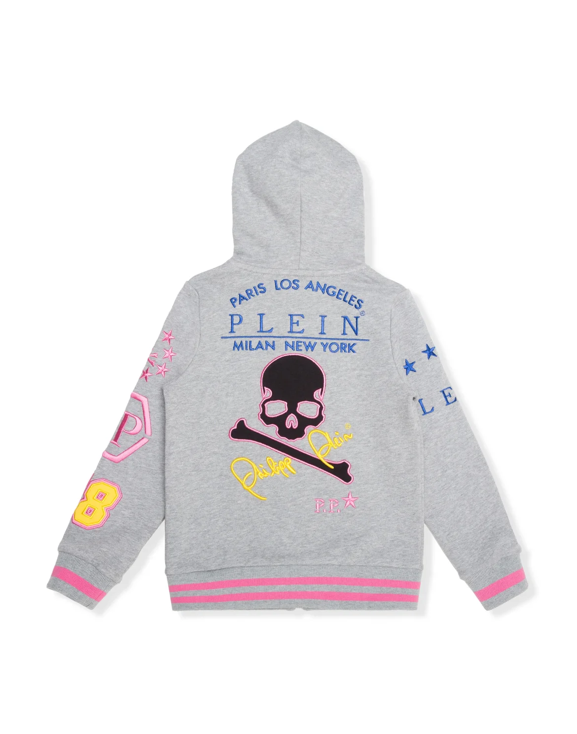 Hoodie Sweatjacket Skull, цвет: Серый