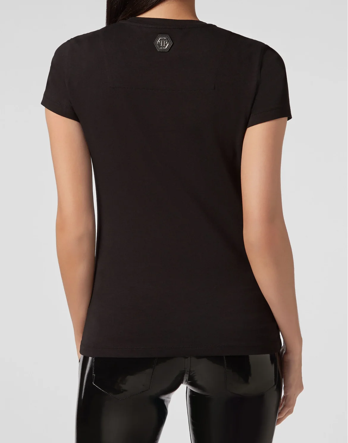 T-shirt Round Neck SS Crystal Plein, цвет: Черный