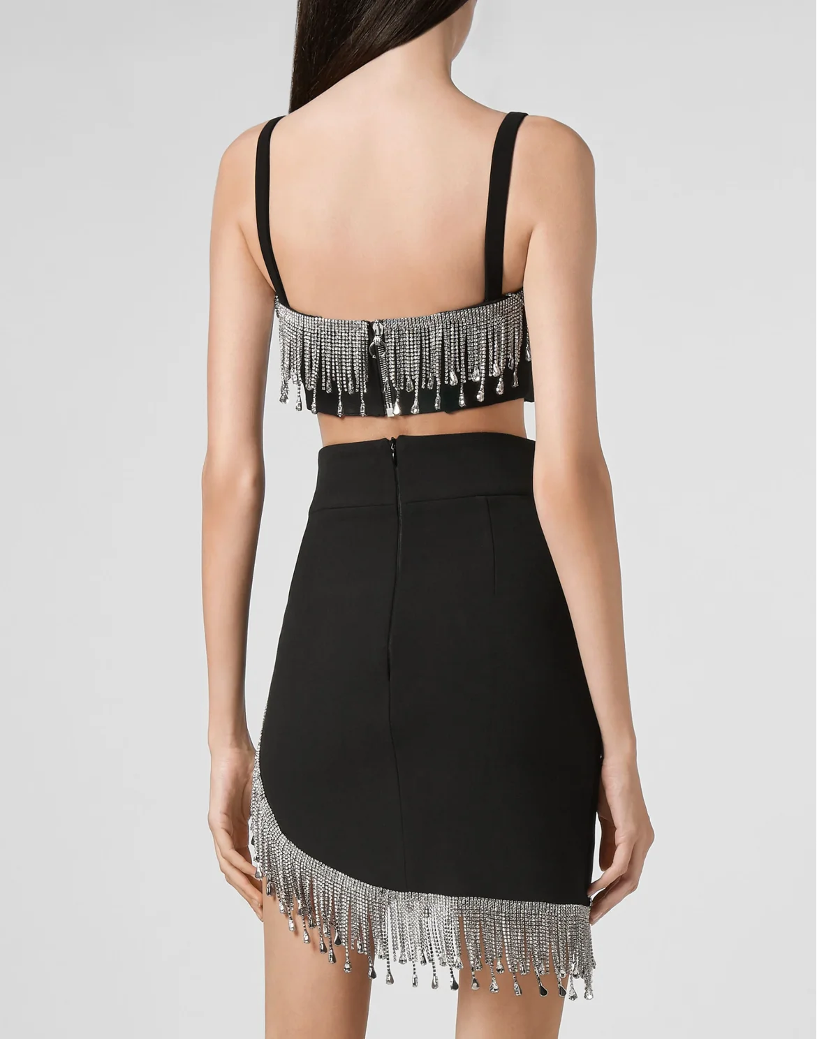 Short Skirt Fringe, цвет: Черный