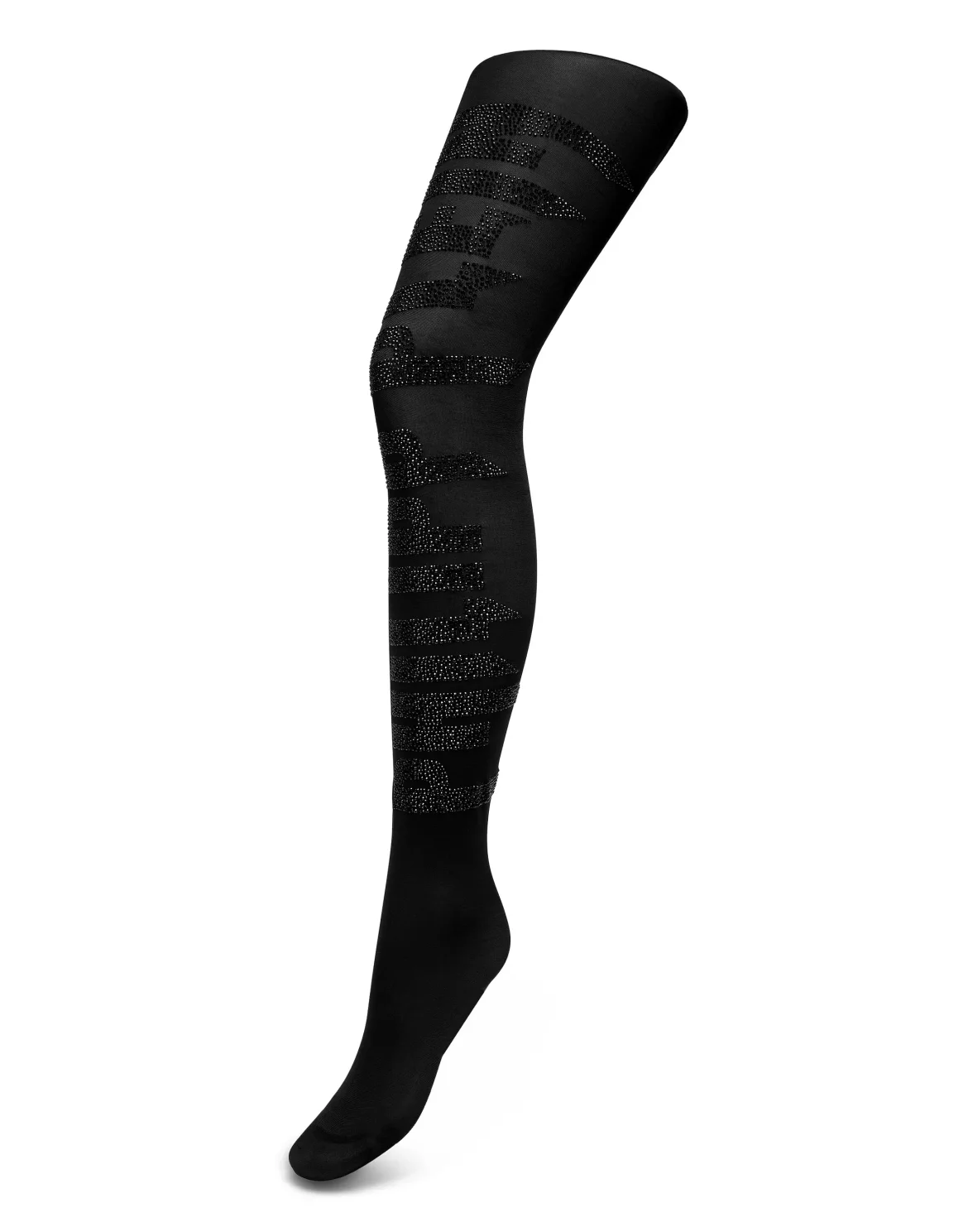 Tights Crystal Plein, цвет: Черный