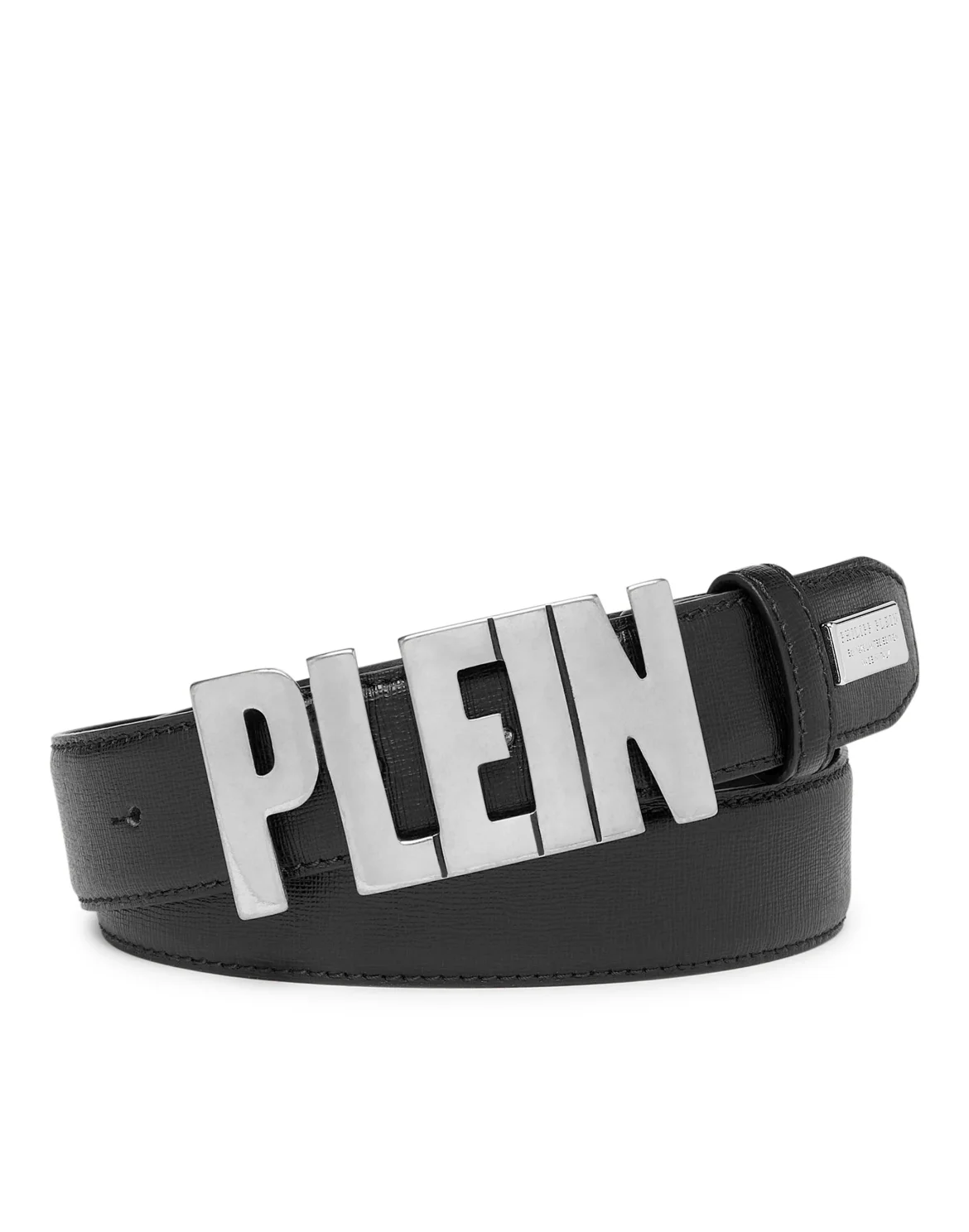Leather Belt Philipp Plein TM, цвет: Черный