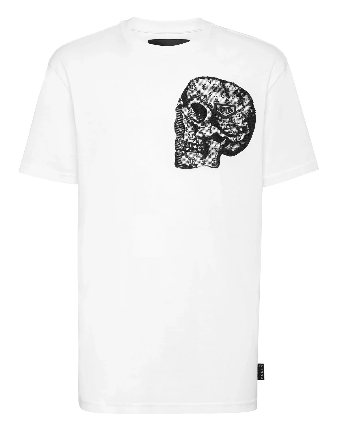 T-shirt Round Neck SS stones Skull, цвет: Белый