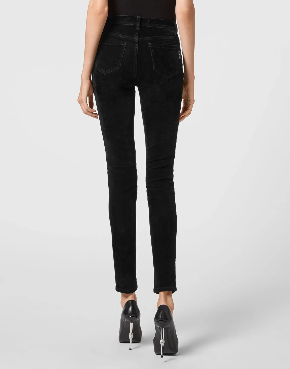 Denim High Waist Jegging, цвет: Черный