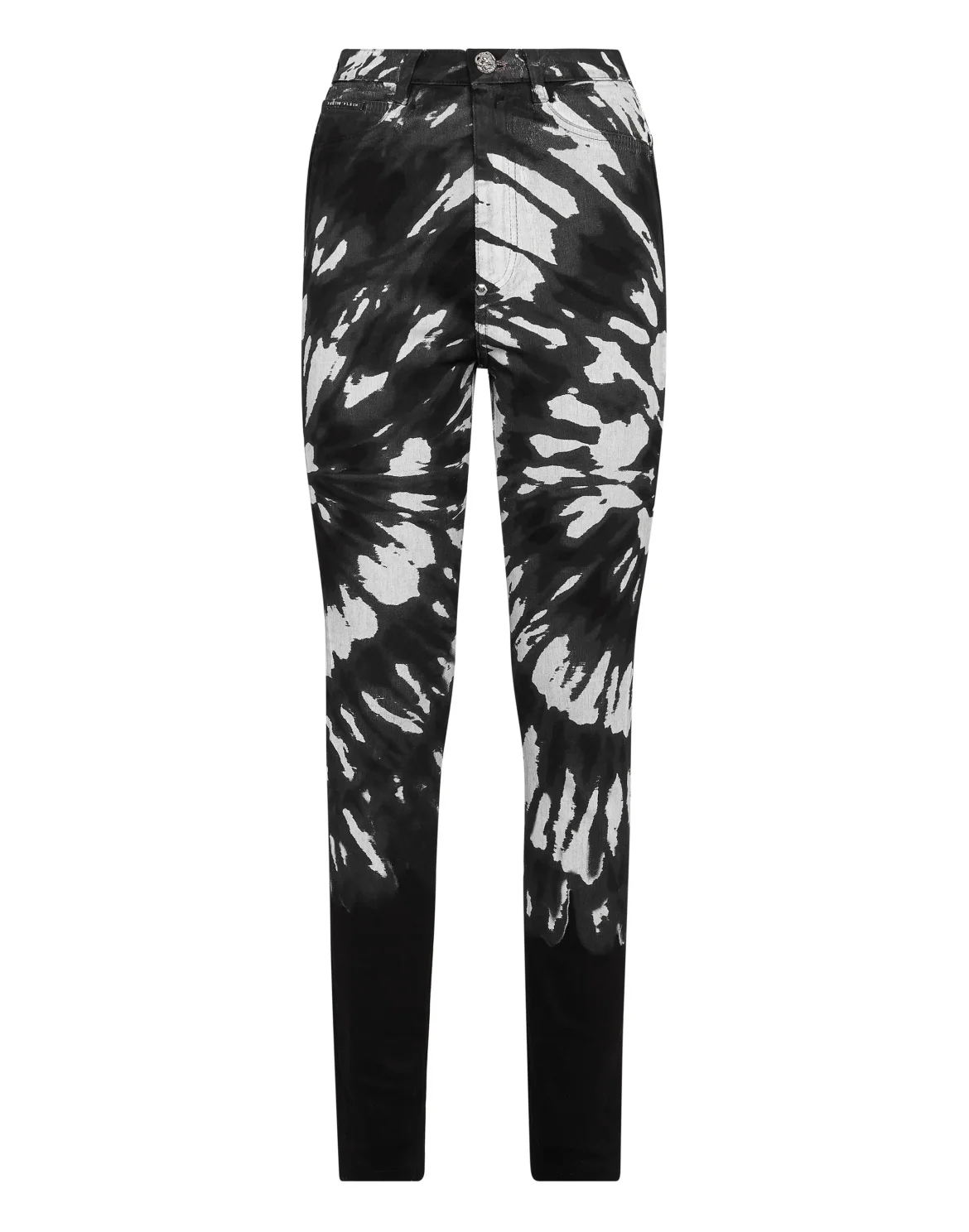 Denim Super High Waist Jegging Tie dye, цвет: Черный