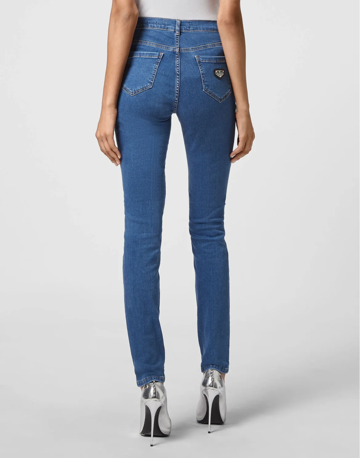 Denim High Waist Jegging, цвет: Синий