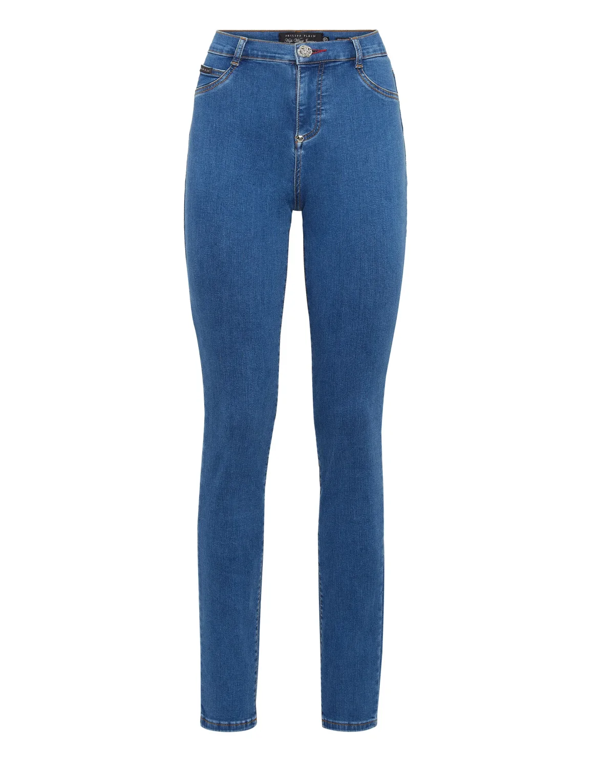 Denim High Waist Jegging, цвет: Синий