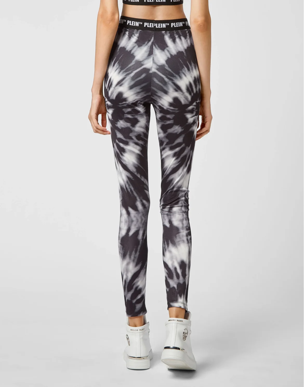Leggings Tie dye, цвет: Черный