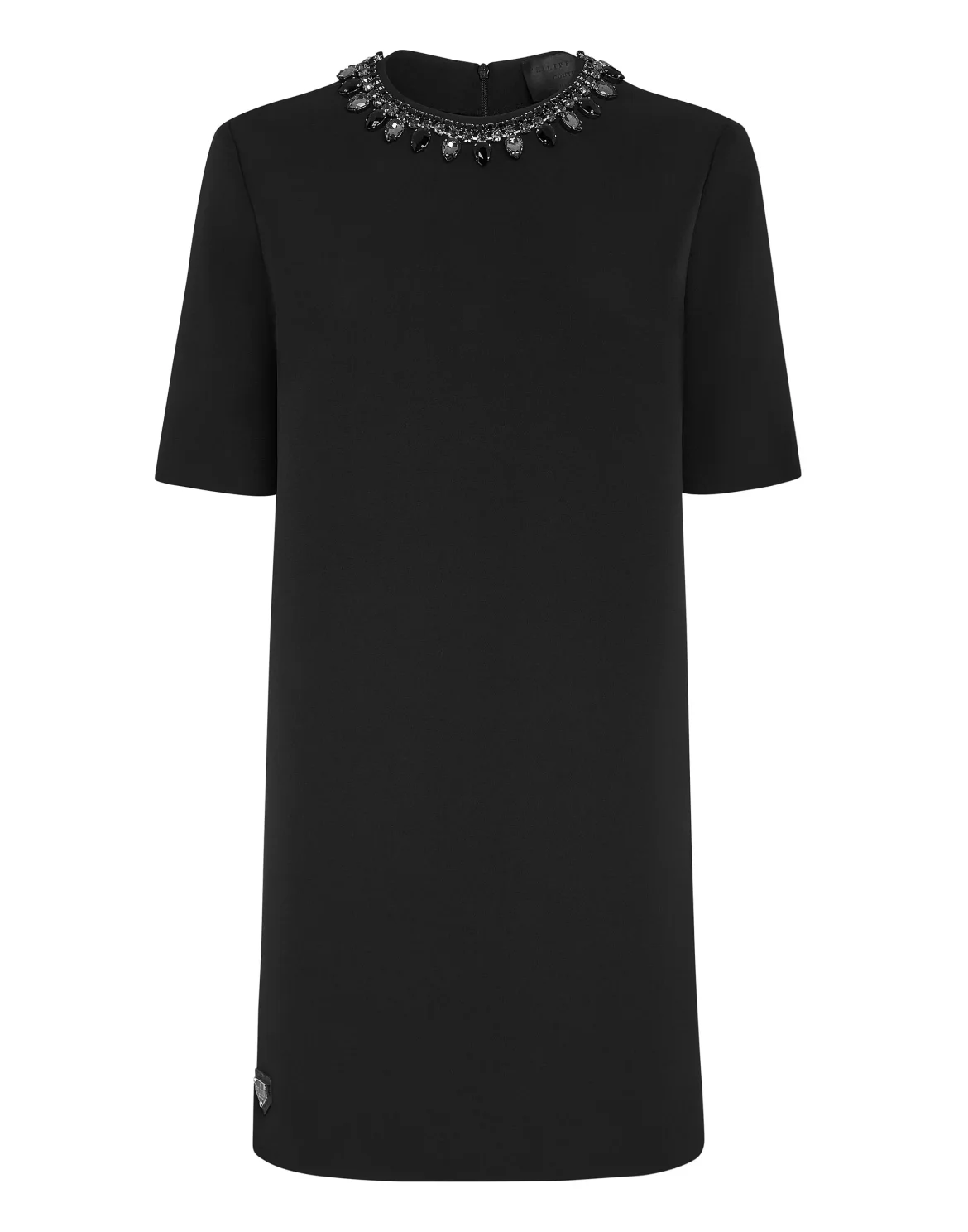 Cady T-shirt Dresses Crystal Chain, цвет: Черный
