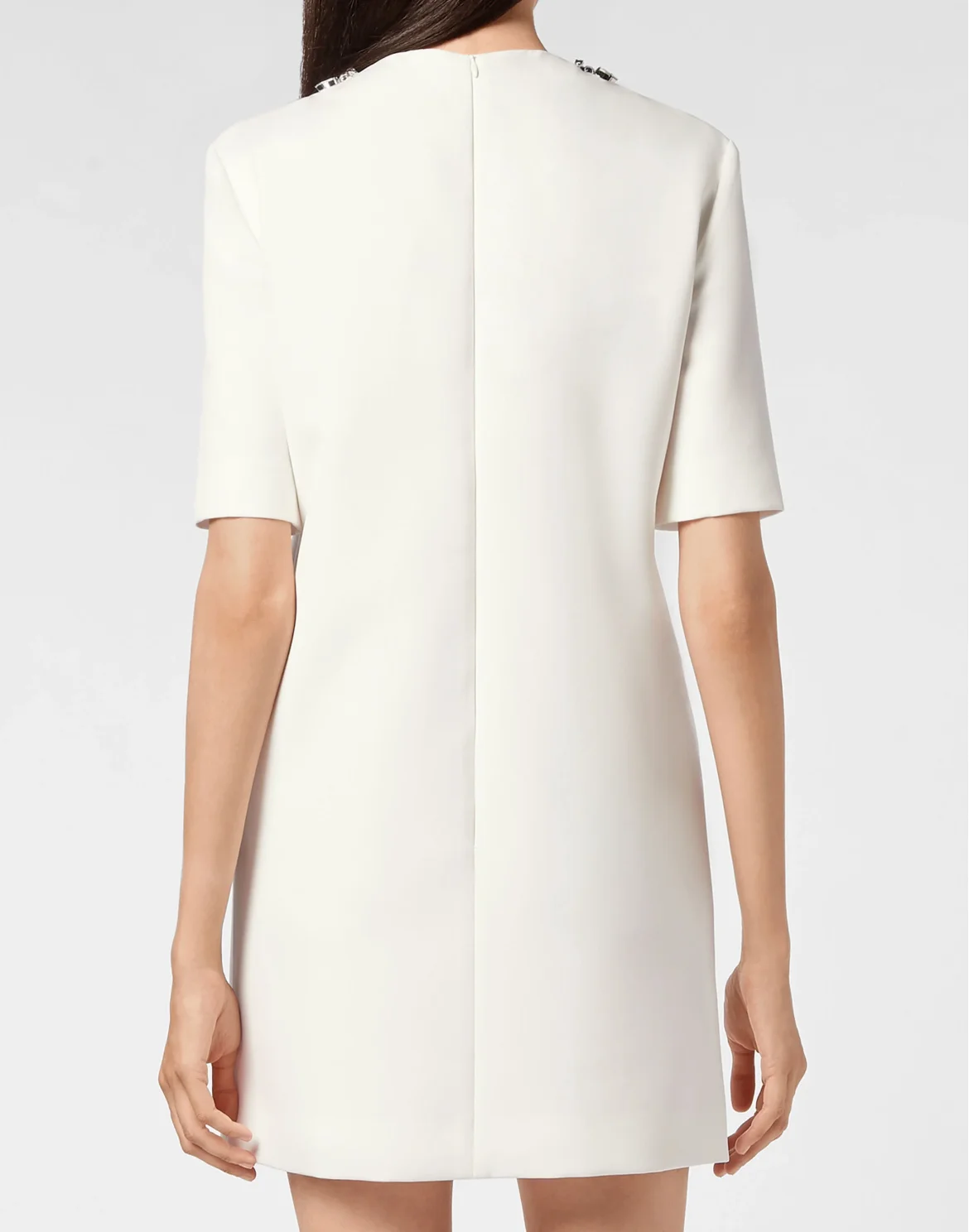 Cady T-shirt Dresses Crystal Chain, цвет: Бежевый