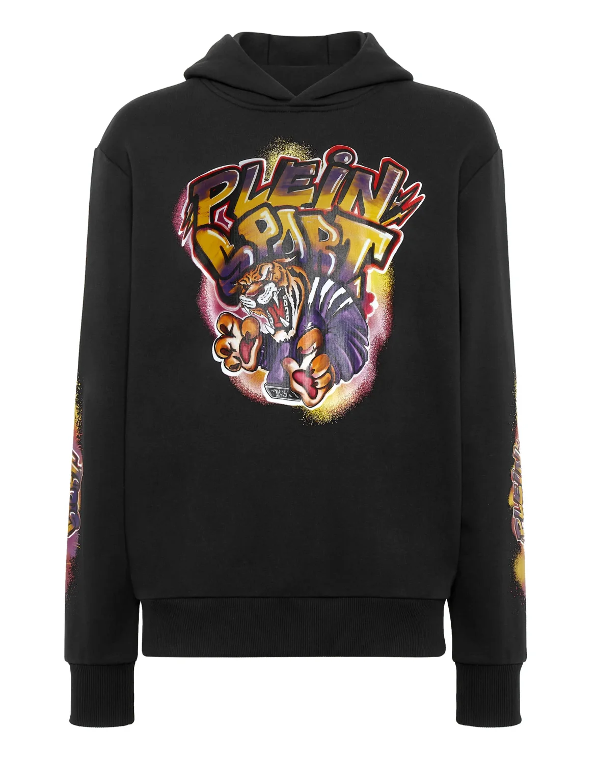 Hoodie sweatshirt Graffiti Tiger, цвет: Черный