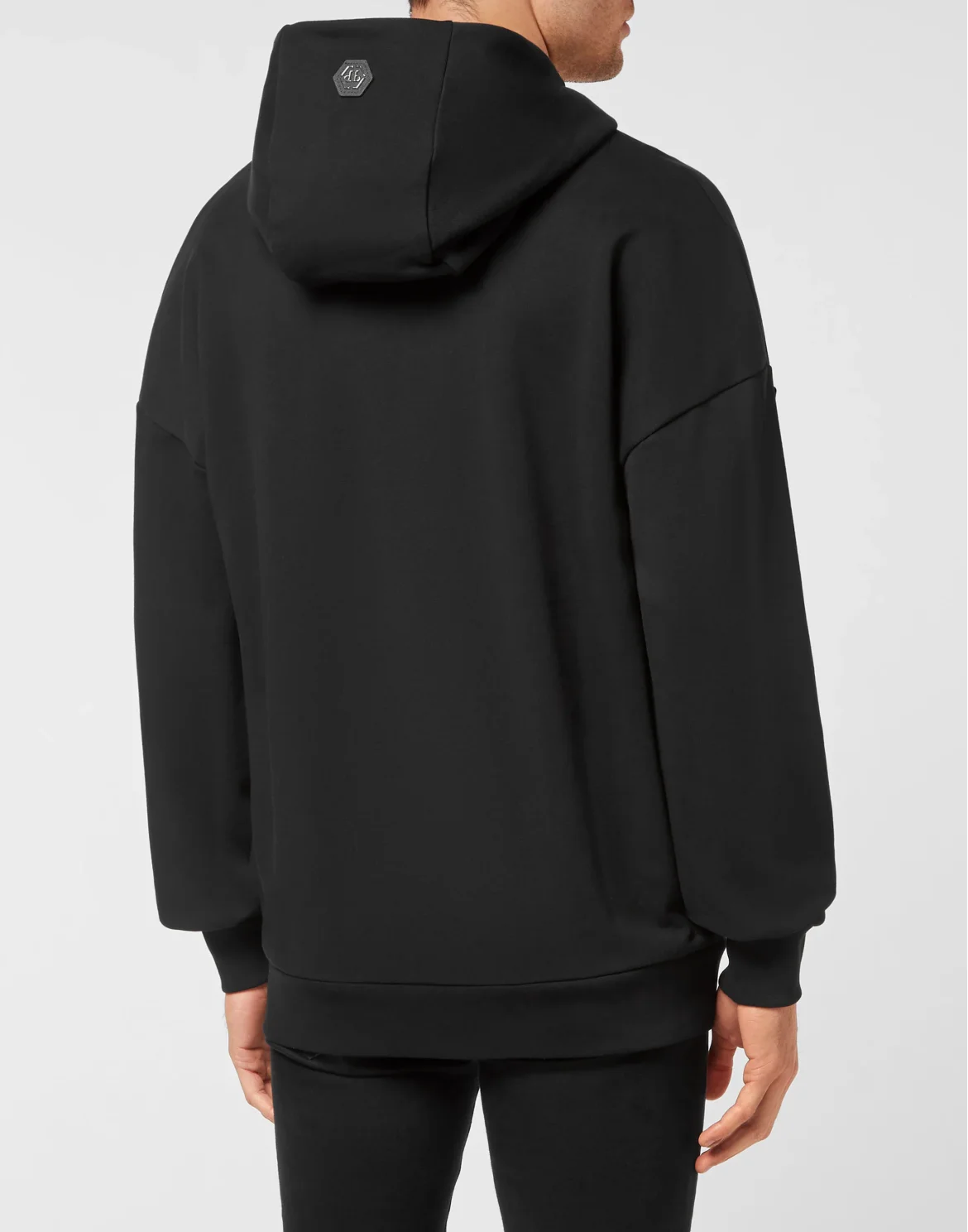 Hoodie Sweatshirt with Crystals, цвет: Черный