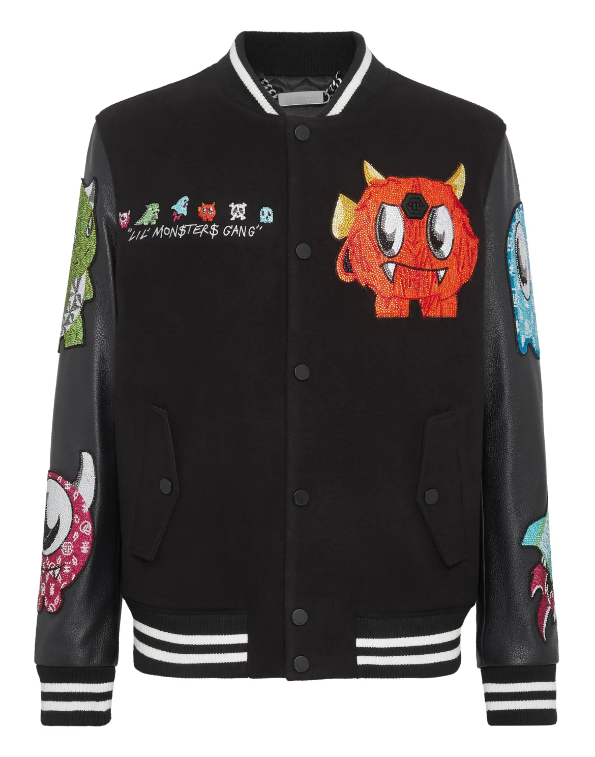 Varsity Bomber Monsters with Crystals, цвет: Черный