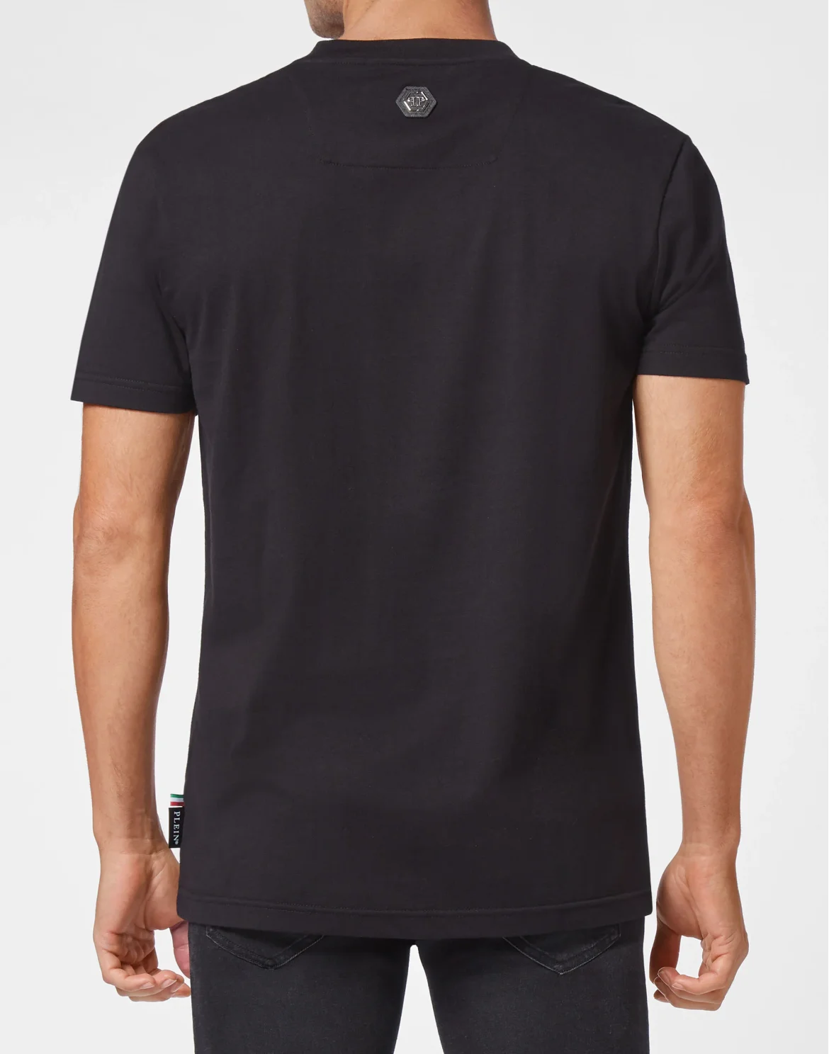 T-shirt Round Neck Skull, цвет: Черный