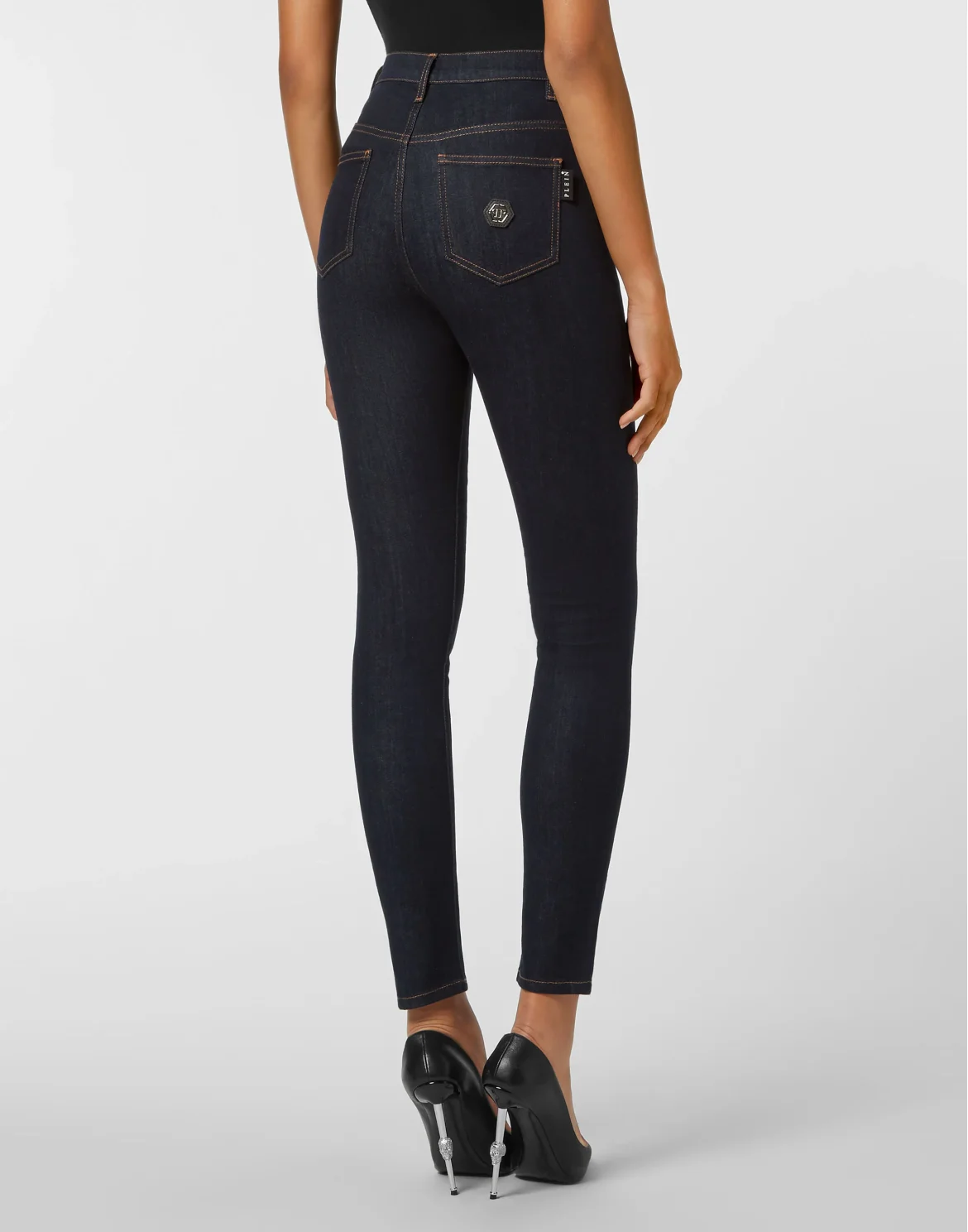 Denim Super High Waist Jegging Hexagon, цвет: Синий