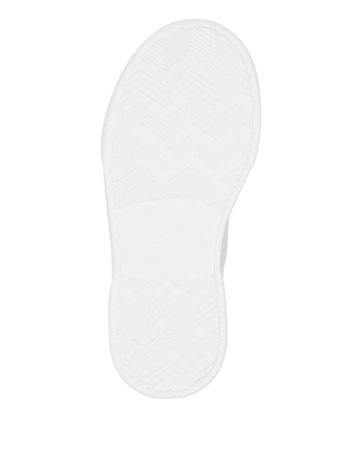 LEATHER SLIP ON HEXAGON AND RHINESTONE, цвет: Белый