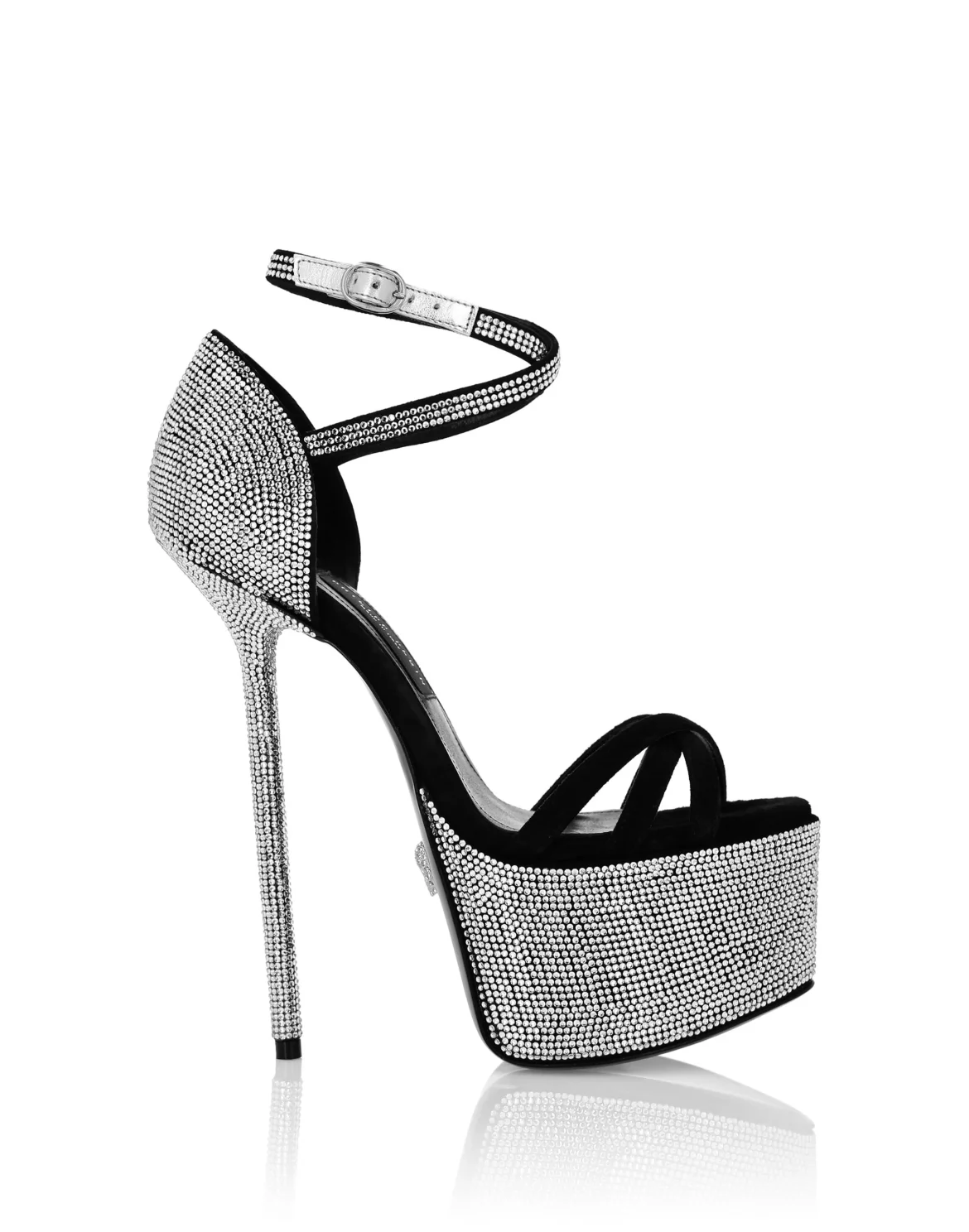 Crystal  Platform Sandals, цвет: Белый