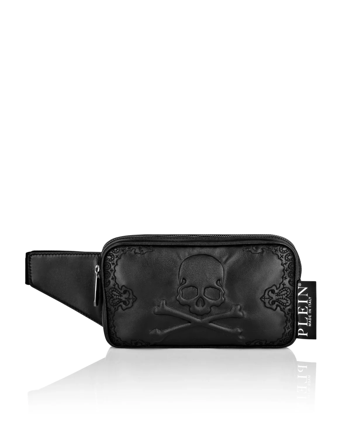 Embroidered Leather Fenny Pack Paisley, цвет: Черный