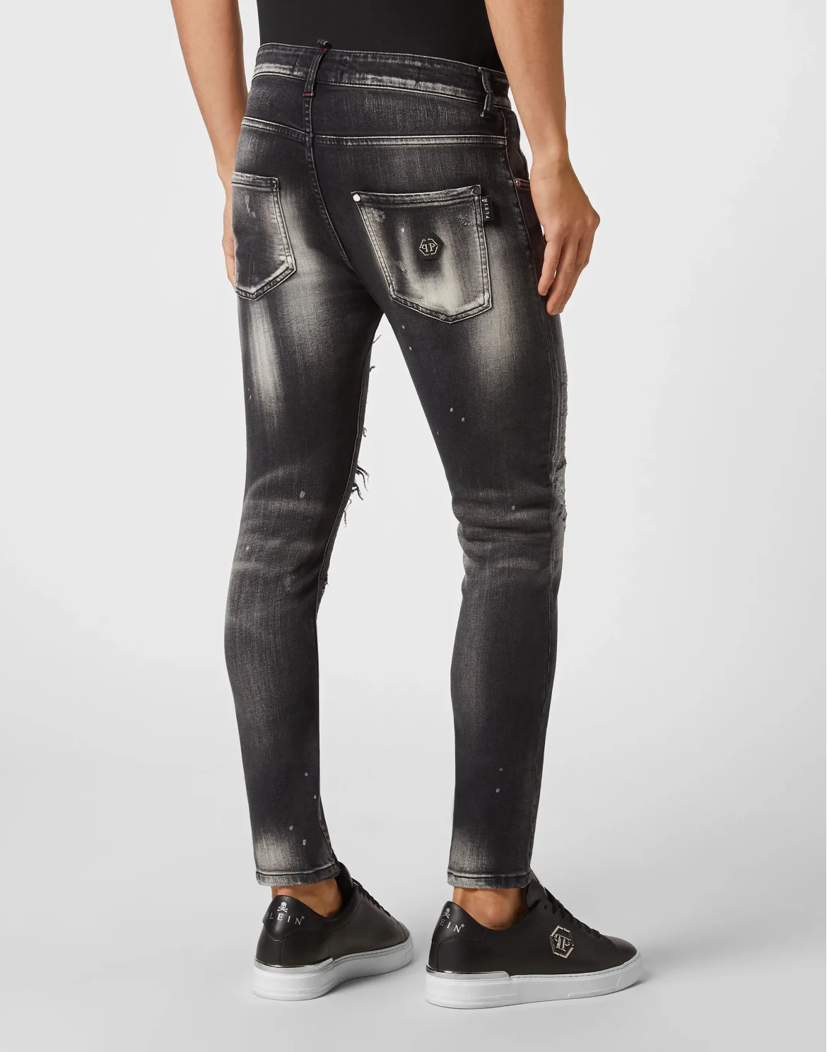 Denim Trousers Skinny Fit, цвет: Черный