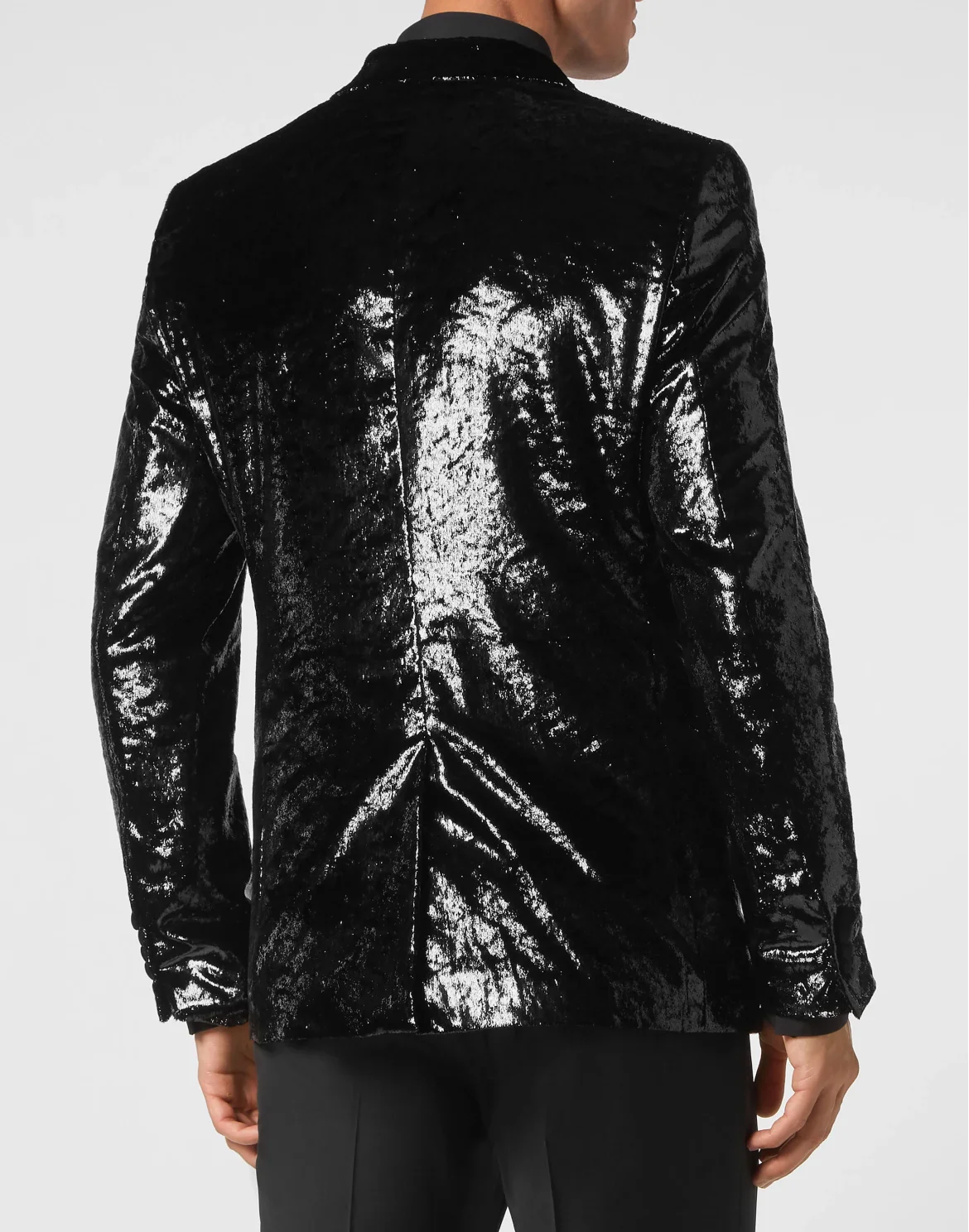 Velvet & Lurex Blazer Lord fit Sartorial, цвет: Черный