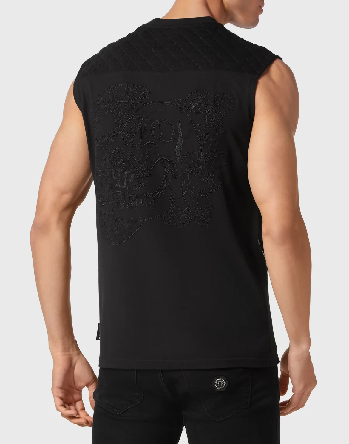 Sleeveless Top Snake, цвет: Черный