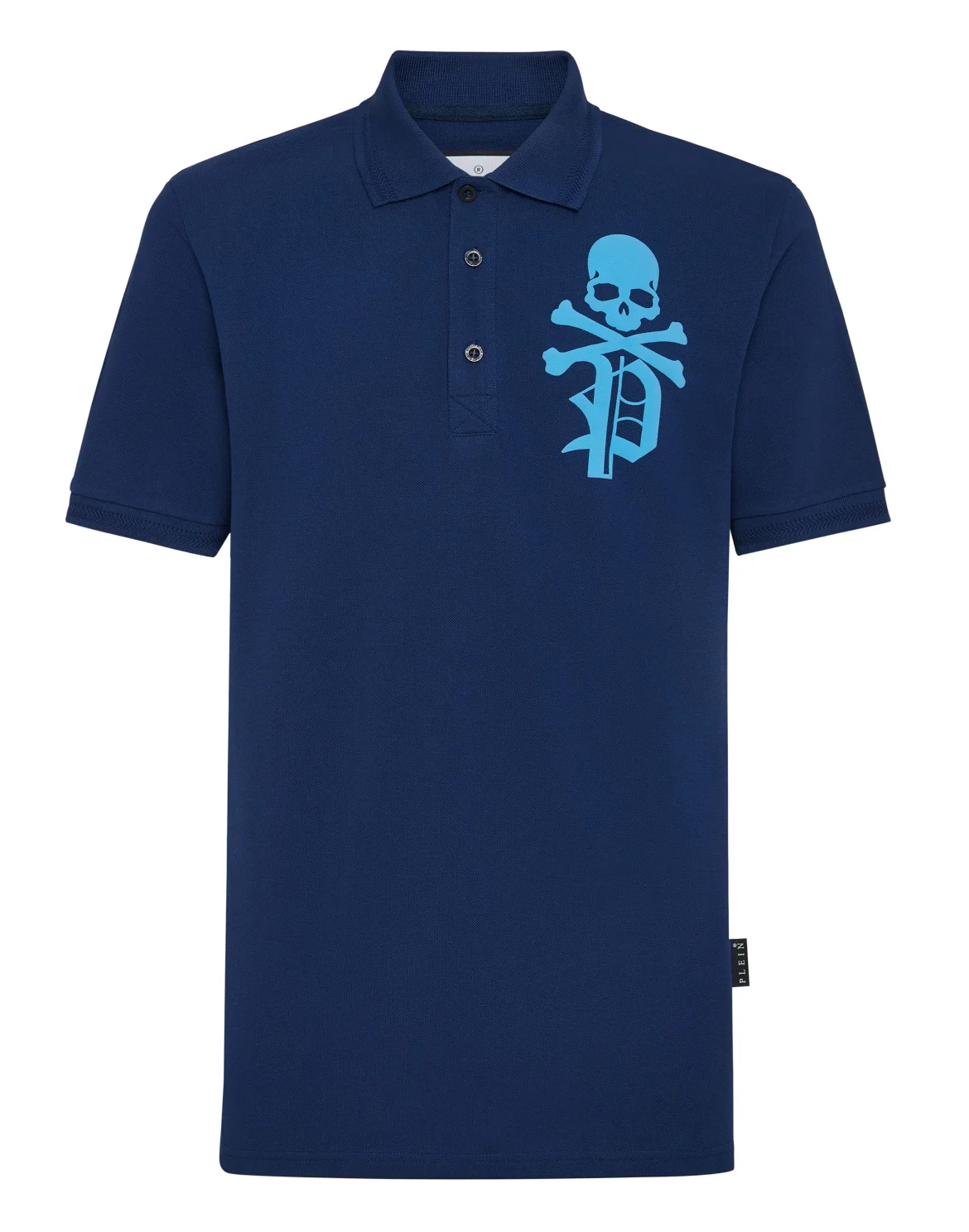 Slim Fit Polo Shirt Skull&Bones, цвет: Синий