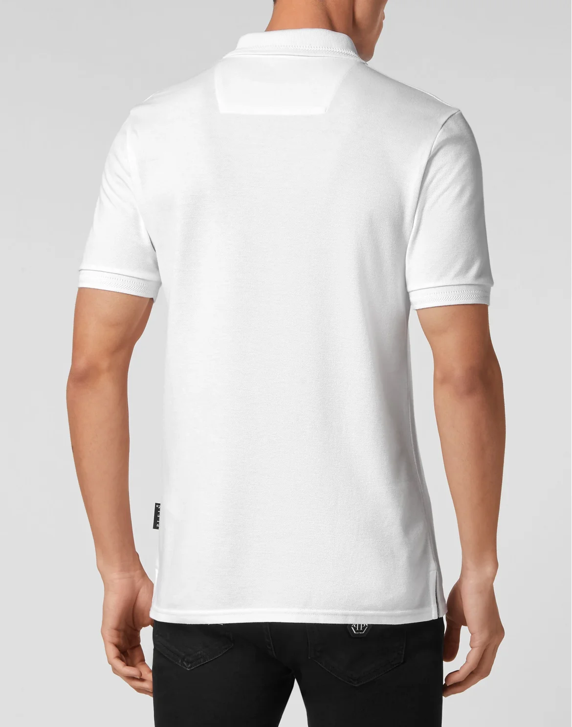 Slim Fit Polo Shirt Snake, цвет: Белый