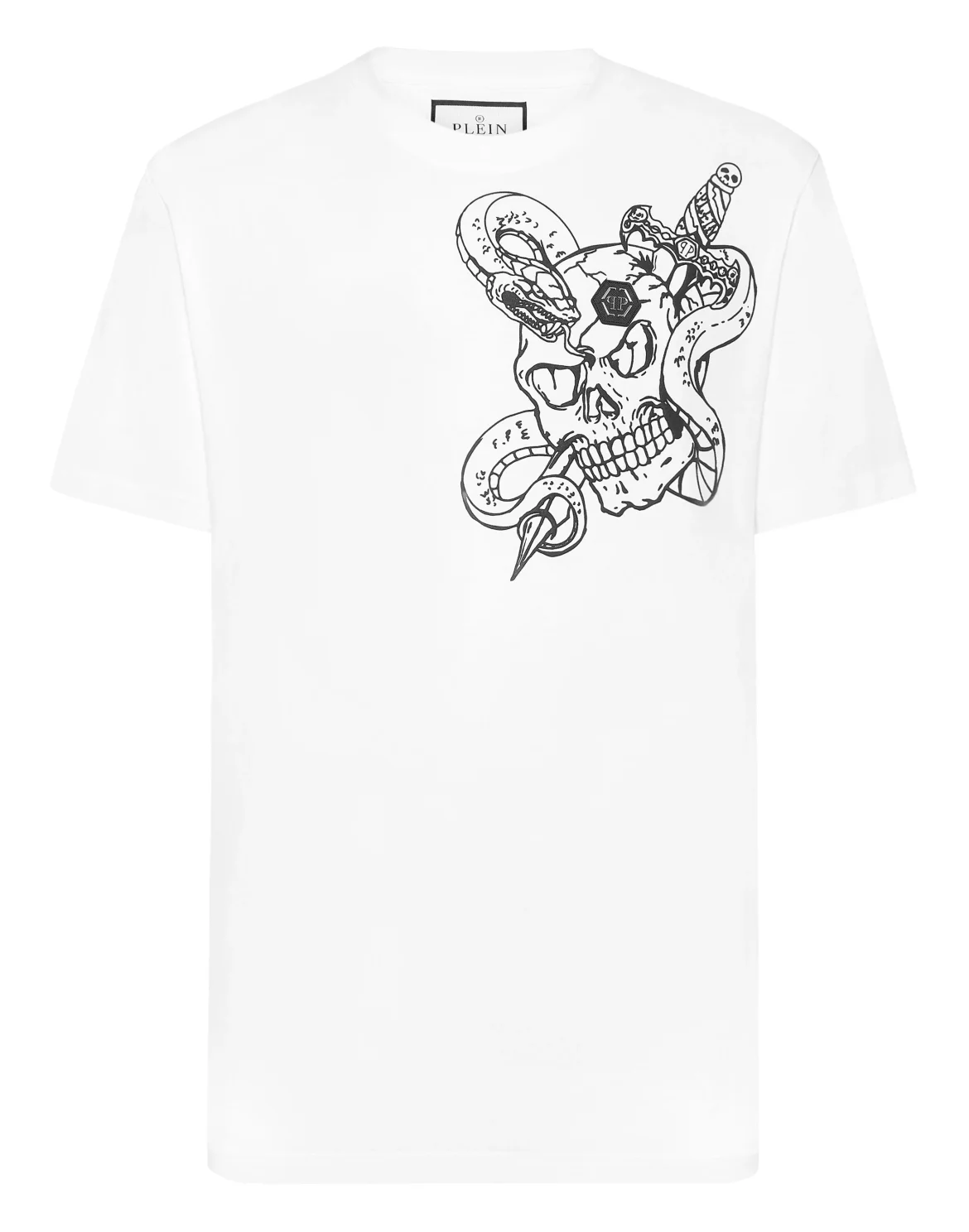 T-shirt Round Neck SS Snake, цвет: Белый
