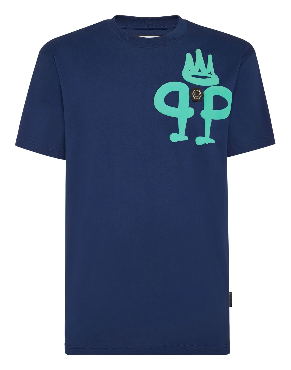 T-shirt Round Neck SS Iconic Plein, цвет: Синий