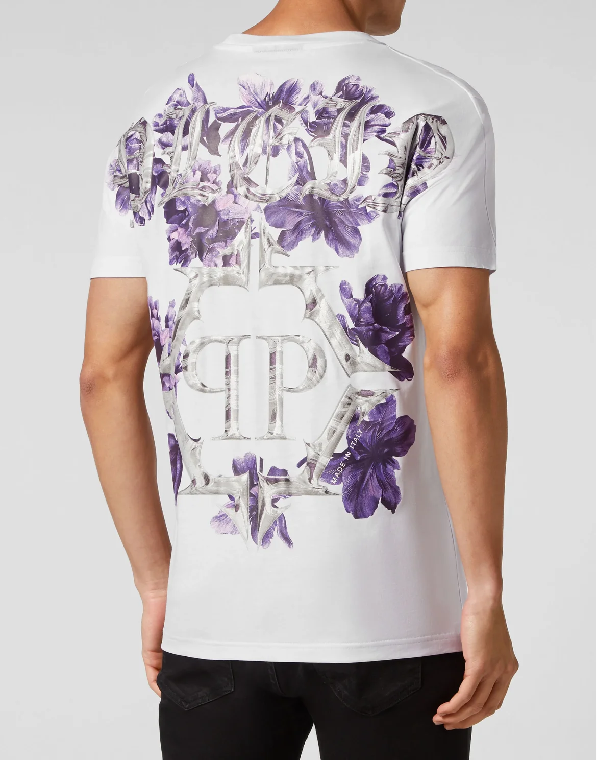 T-shirt Round Neck SS Flowers, цвет: Белый