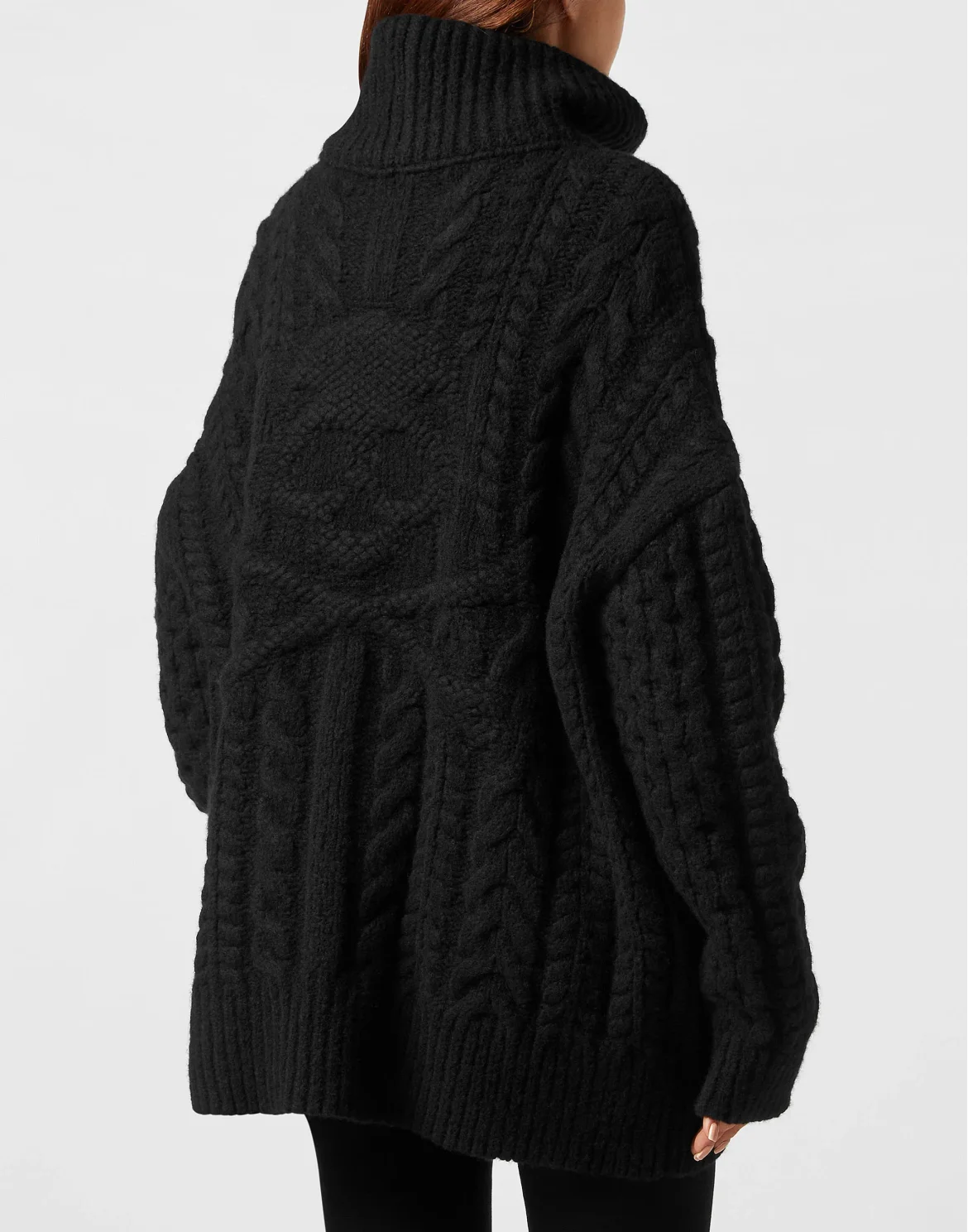 Wool Turtleneck Sweater Skull&Bones, цвет: Черный