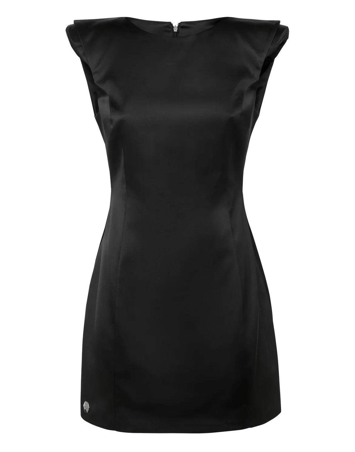 Satin Stretch Mini Dress Sartorial, цвет: Черный