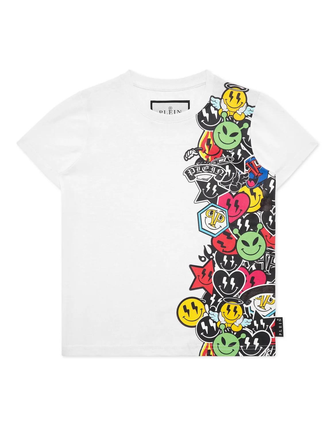 T-shirt Round Neck SS Smile, цвет: Белый