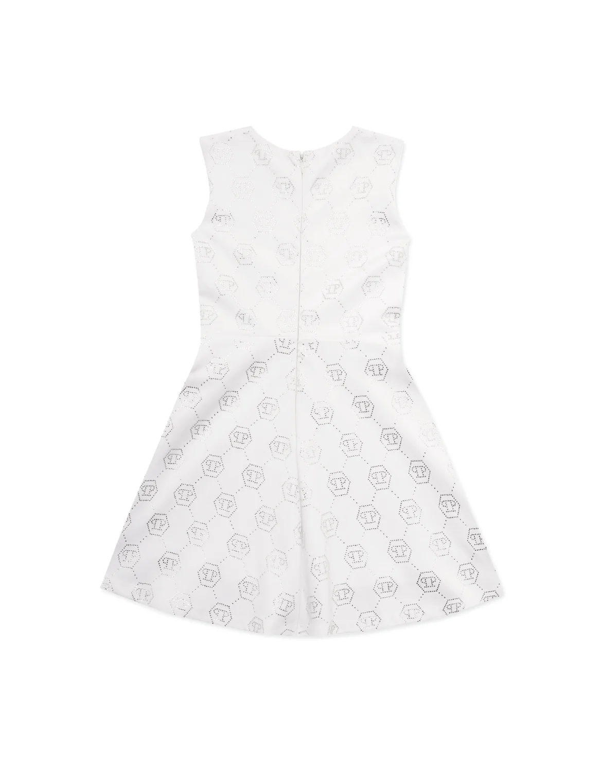 Duchesse Doll Midi Dress Strass Monogram, цвет: Белый