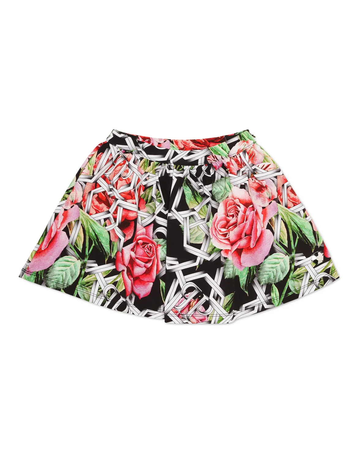 Mini Skirt Roses, цвет: Черный
