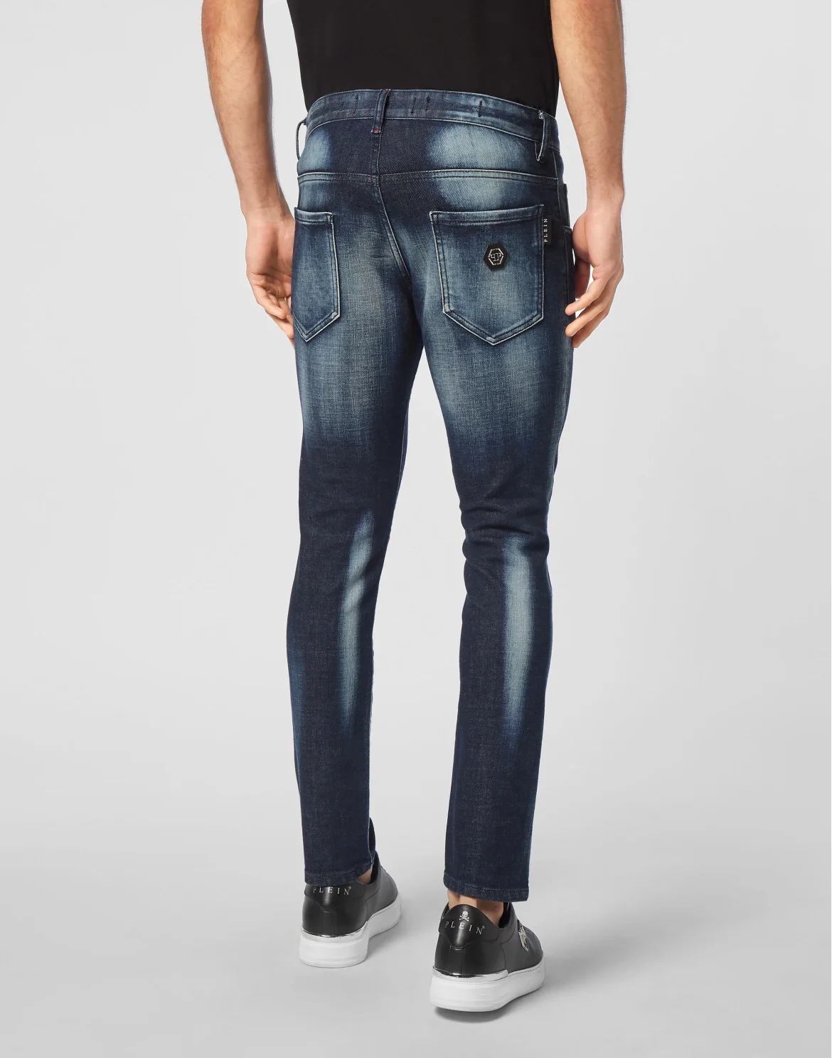 Denim Skinny Trousers, цвет: Серый