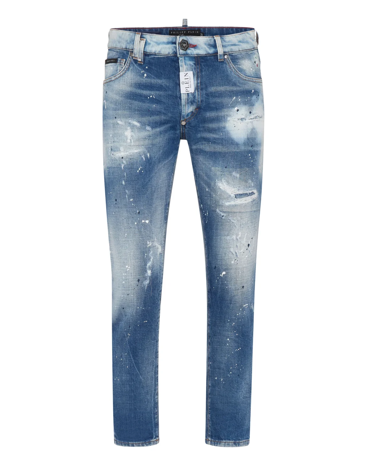 Denim Skinny Fit Trousers, цвет: Синий