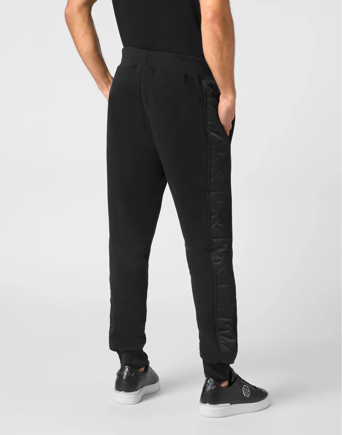 Jogging Trousers With Nylon Inserts, цвет: Черный