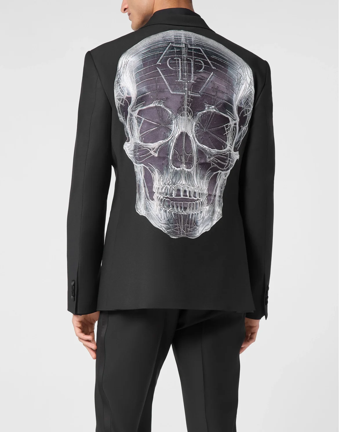 Wool Printed Blazer Skull, цвет: Черный