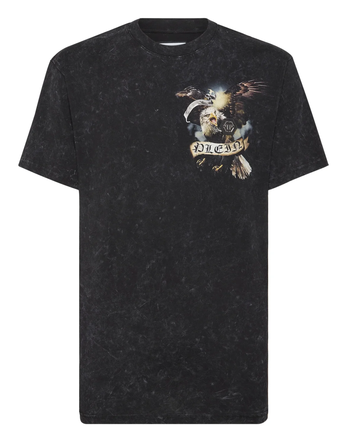 T-Shirt Round Neck Eagle, цвет: Черный
