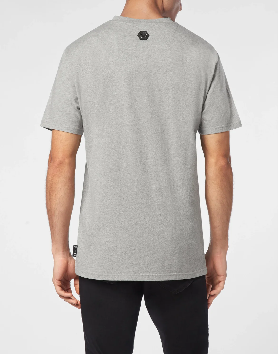 T-shirt V-Neck SS With Patch Skull&Bones, цвет: Серый
