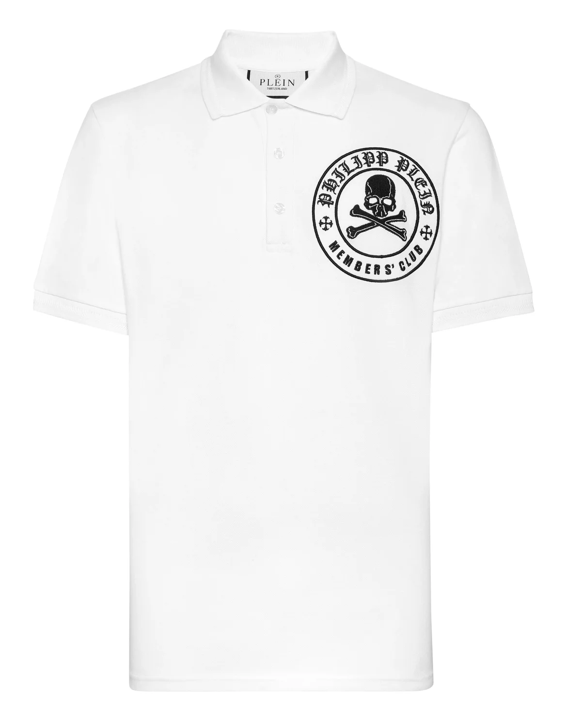 Pique Polo Shirt SS Skull&Bones, цвет: Белый