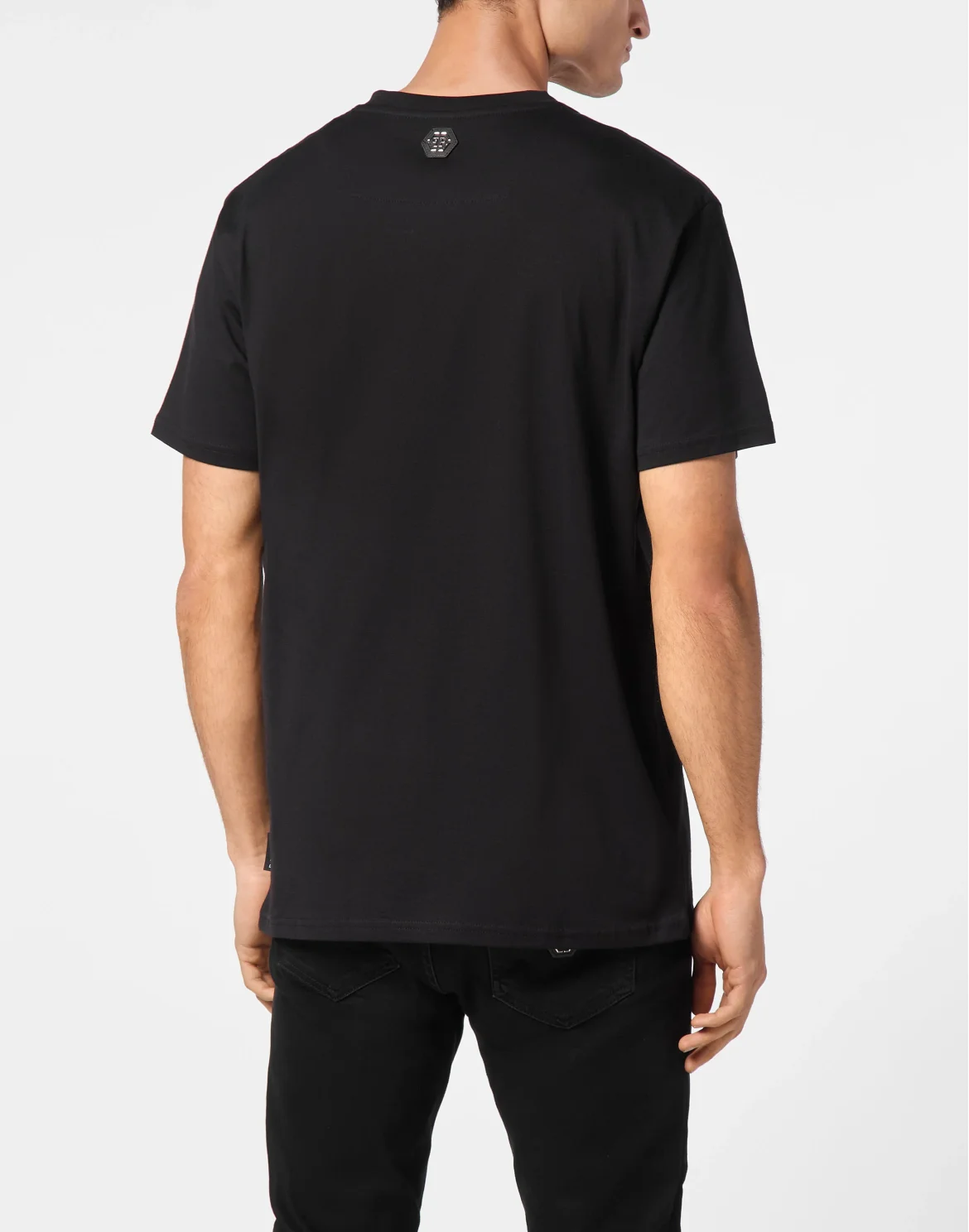 T-shirt V-Neck SS With Patch Strass Skull&Bones, цвет: Черный