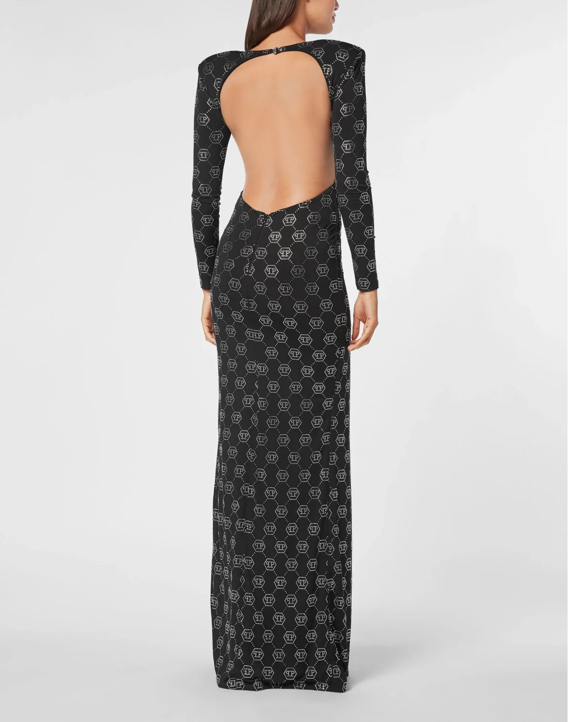 Long Dress Monogram, цвет: Черный