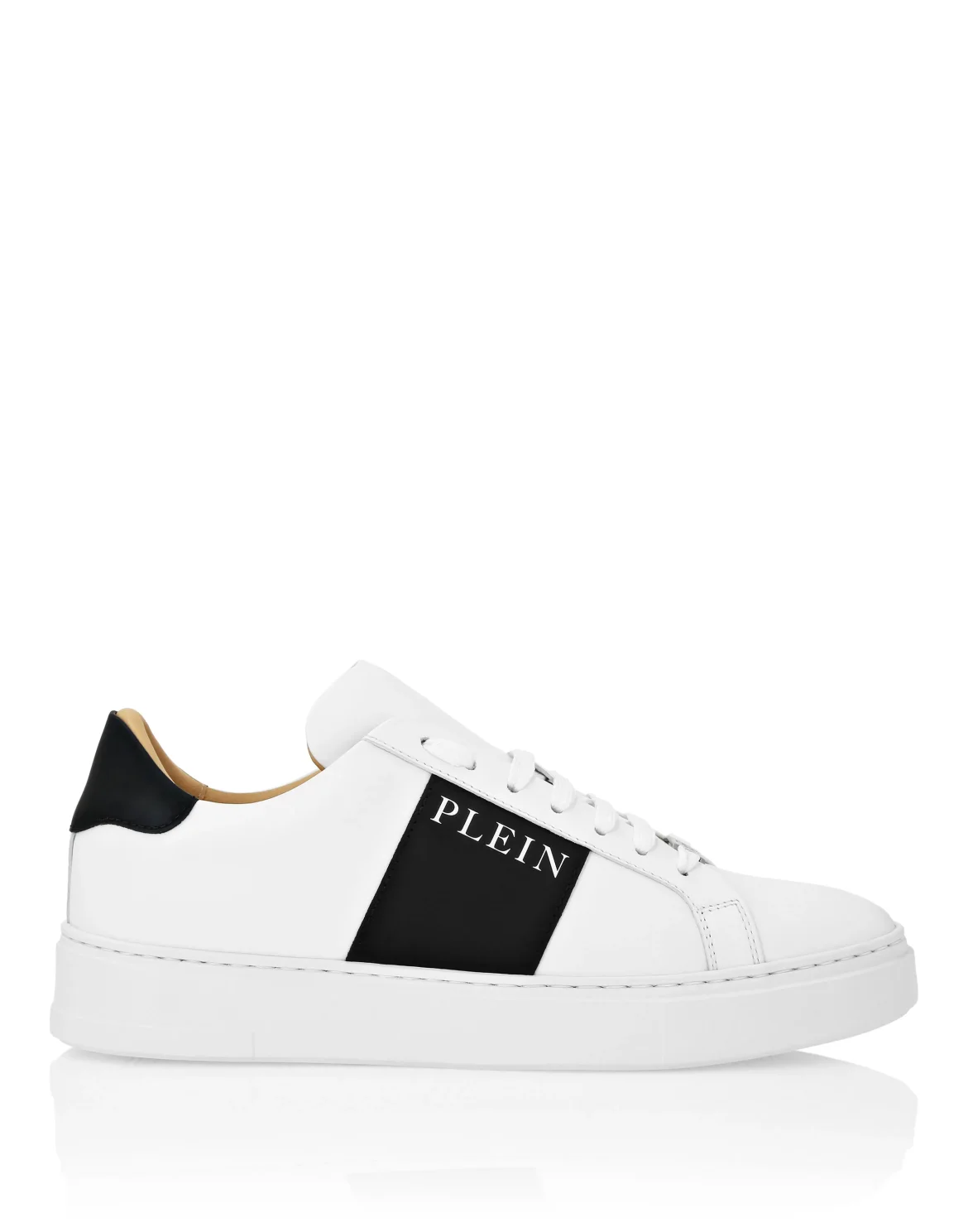 Nappa Leather Lo-Top Sneakers, цвет: Белый