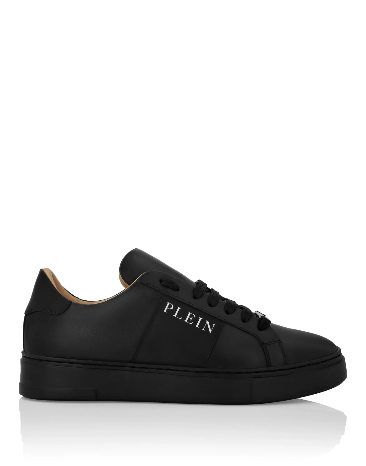 Nappa Leather Lo-Top Sneakers, цвет: Черный