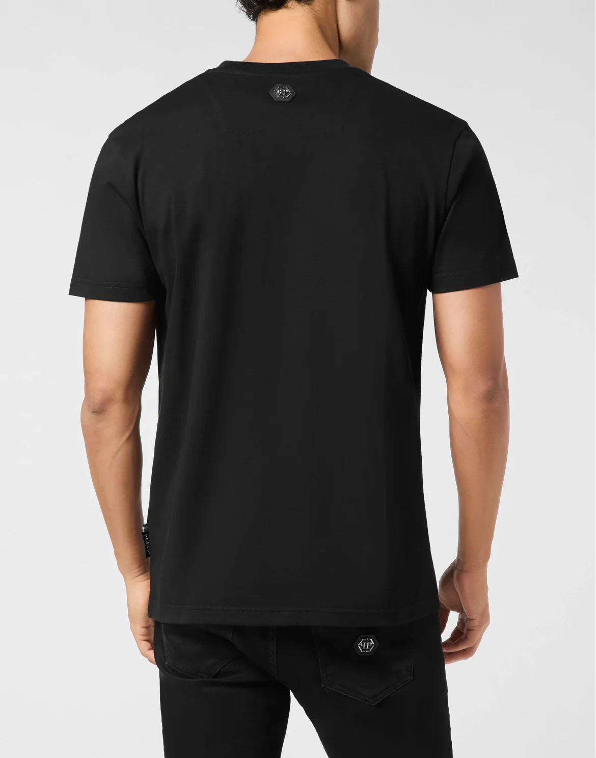 Round Neck T-Shirt Plein Deluxe Stones, цвет: Черный