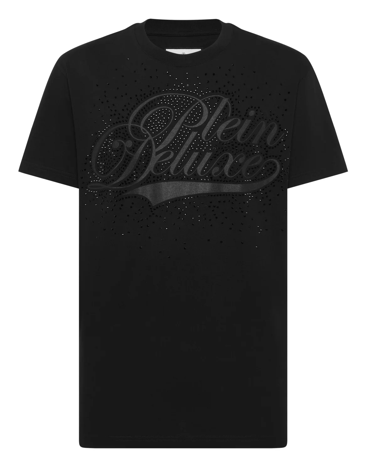Round Neck T-Shirt Plein Deluxe Stones, цвет: Черный
