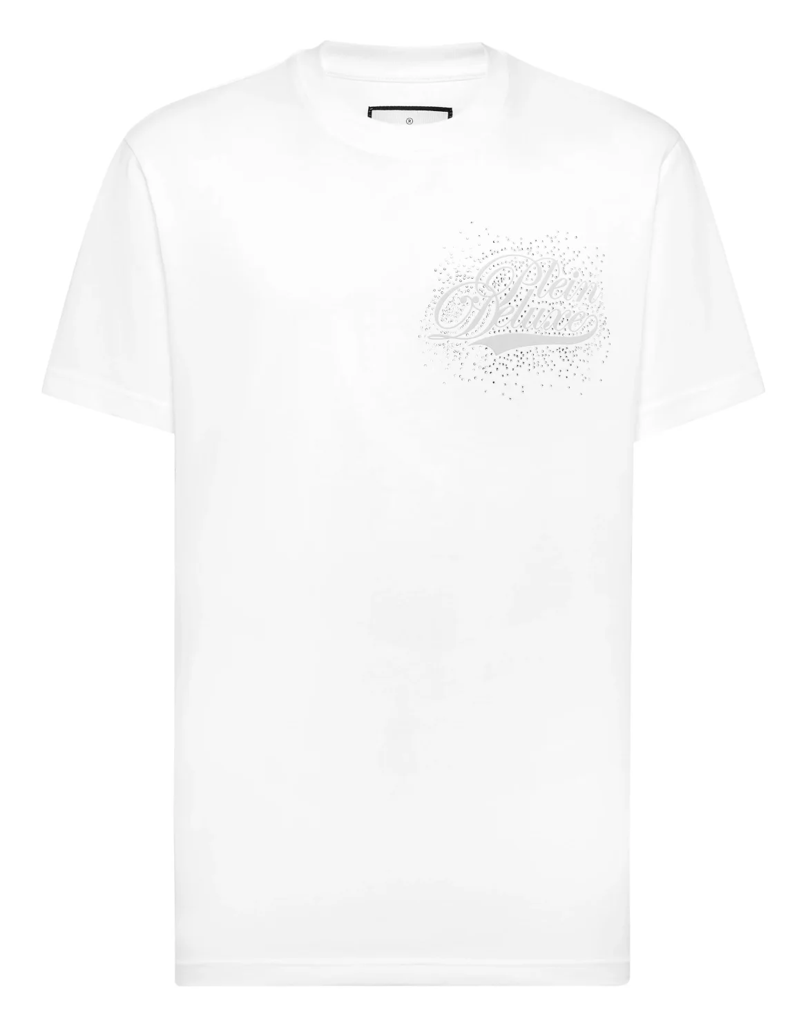 Round Neck T-Shirt Plein Deluxe Stones, цвет: Белый