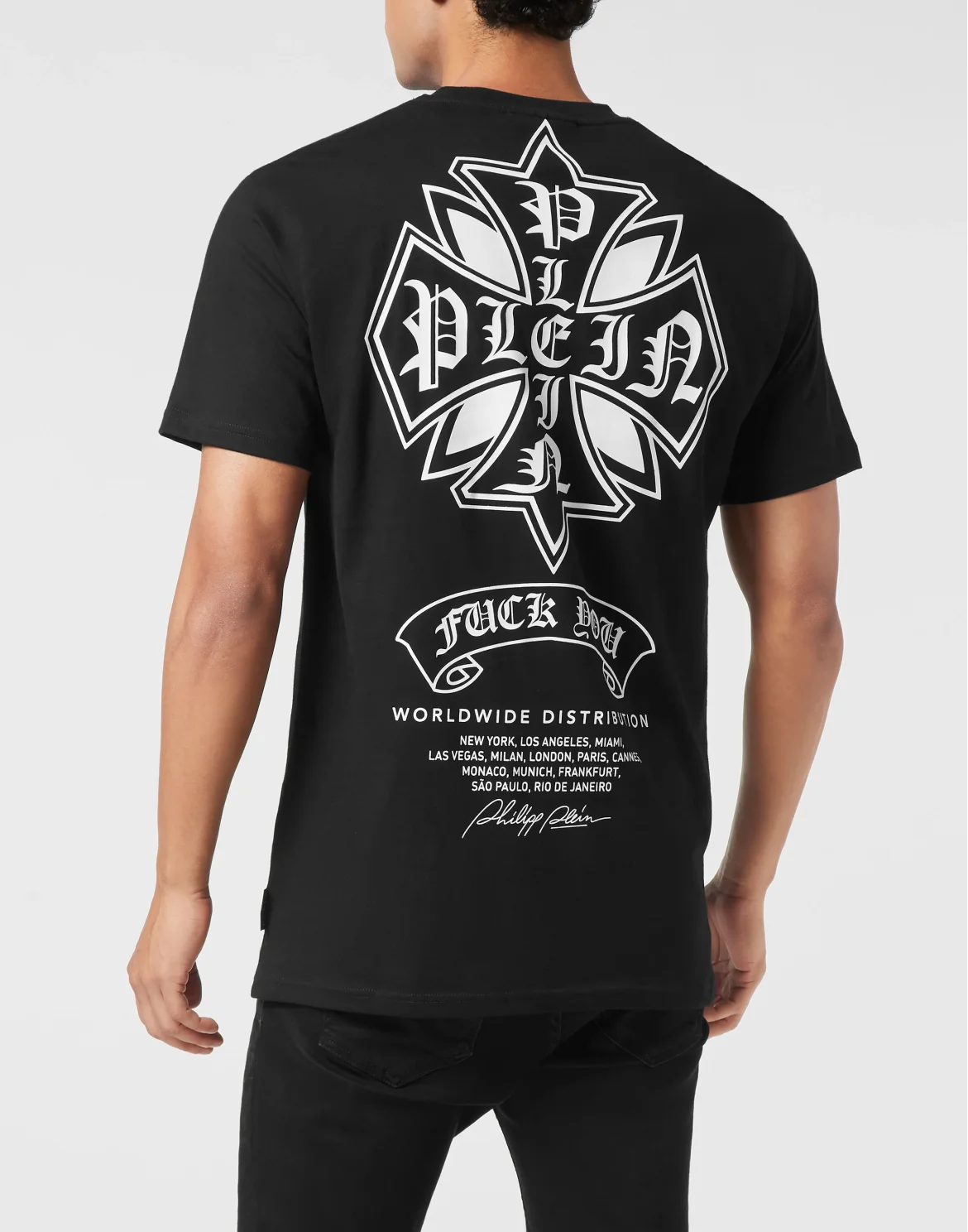 Round Neck T-Shirt Puffy Chrome Crest, цвет: Черный