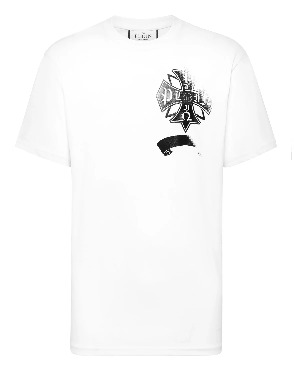 Washed Round Neck T-Shirt Destroyed Crest, цвет: Белый